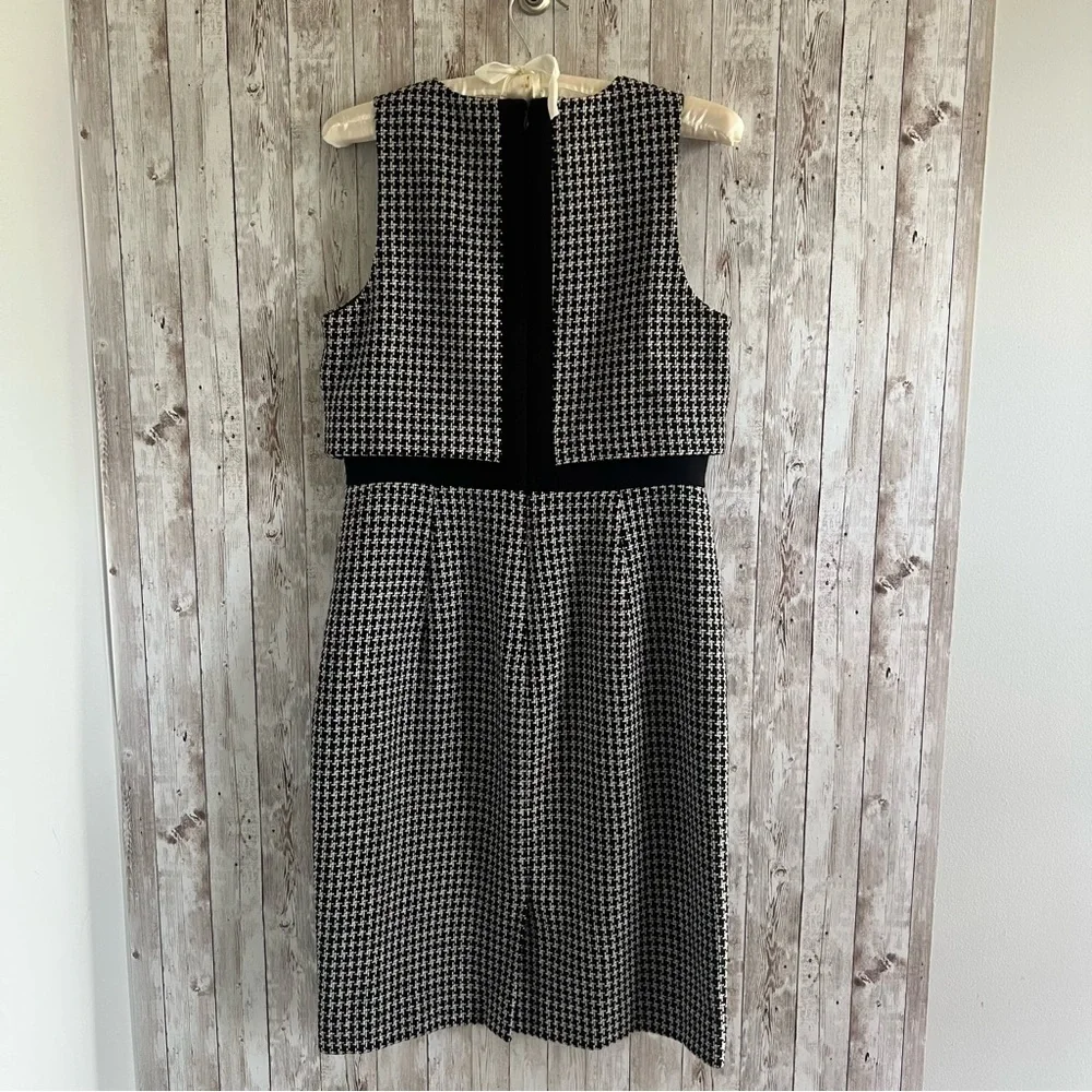 J. Crew Tweed Houndstooth Dress 6